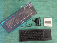 Logitech K830 Rechargeable Media Keyboard And Trackpad