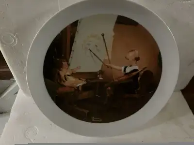 1981 Norman Rockwell Porcelain Plate Artist's Daughter Pa, View more