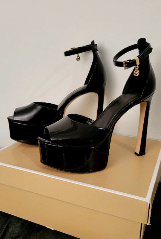 Michael Kors Black Martina Peep Toe Pump in Women's - Shoes in Vancouver