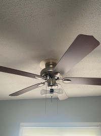 45 inch wide Dark Brown or wood grain Celing fan  