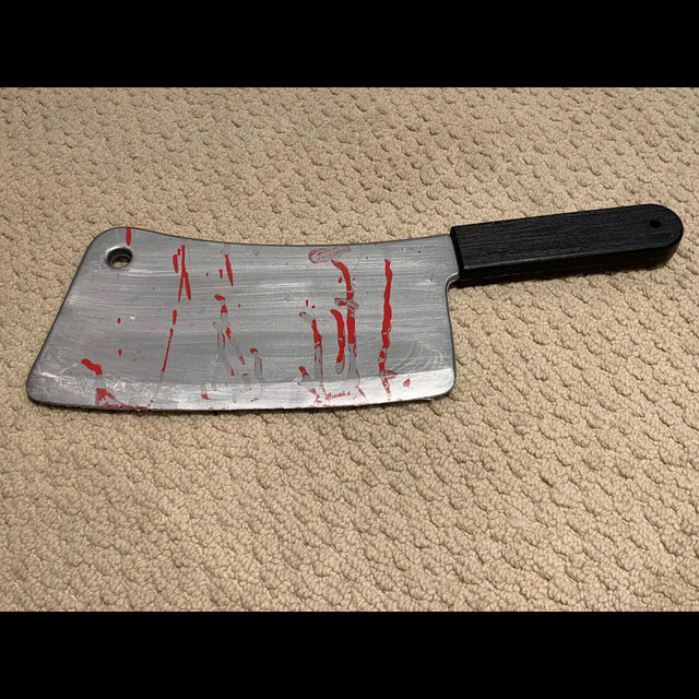 Halloween Costume Toy Bloody Cleaver Knife  in Toys & Games in Winnipeg