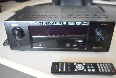 Denon AVR-X1400H 7.2 Ch. 80W HD AV Receiver with HEOS Built-in., View more