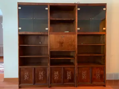 Bookcase  / Shelving Unit w Glass Doors, View more