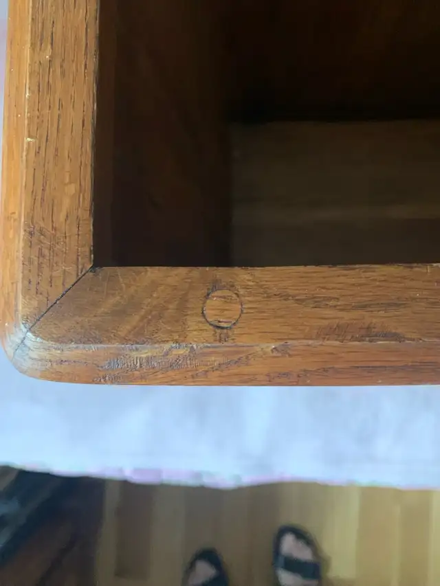 Solid oak waste paper basket in Other in Bedford - Image 6