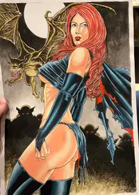 Goblin Queen Original Art by Anilton Freires Marvel Comics
