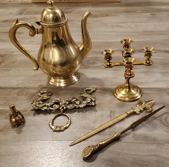 Rare Vintage Brass Items – Door knocker, Letter Openers etc in Home Décor & Accents in Calgary - Image 2