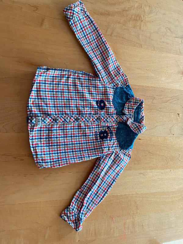 Chemise pour bébé garçon 9-12 mois (80 cm) C152 dans Vêtements - 9 à 12 mois  à Ville de Montréal