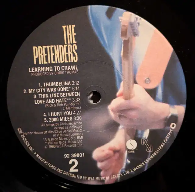 The Pretenders Learning To Crawl Vinyl Record LP 62863737594243123