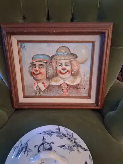 toile de 2 clowns joyeux, View more