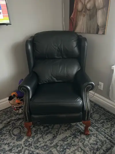 Black Leather Recliner, View more