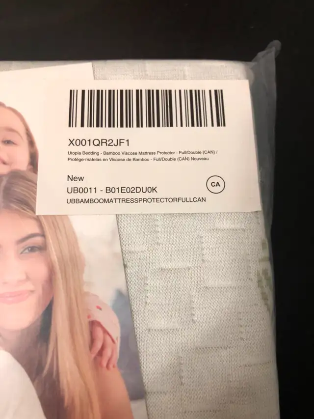 NEW Sealed Utopiadeals Viscose Bamboo Mattress Protector (Full)63347538134275121