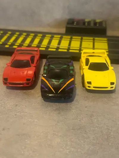 3 TYCO FERRARI F-40 SLOT CARS, View more
