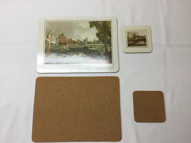 John Constable - Set of 6 cork backed placemats and 6 coasters dans Art et objets de collection  à Longueuil/Rive Sud - Image 3