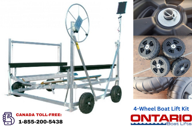 Ontario Boat Lifts 4-Wheel Kit: Make Your Lift Mobile! in Other in Winnipeg