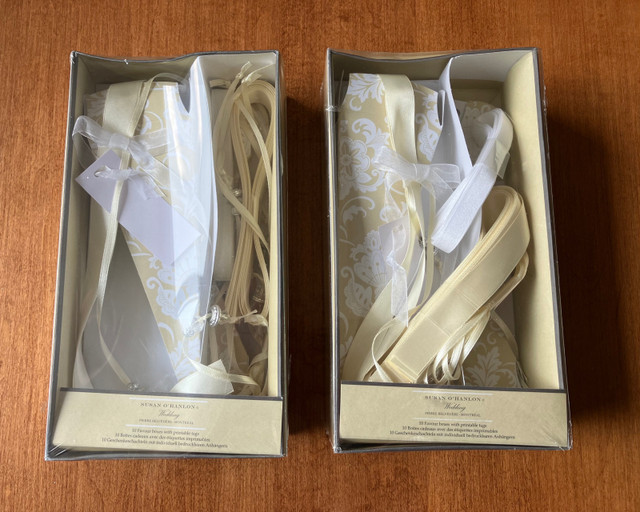 2 Brand New Packages of Susan O’Hanlon Wedding Favor boxes  dans Fêtes et événements  à Ville de Montréal