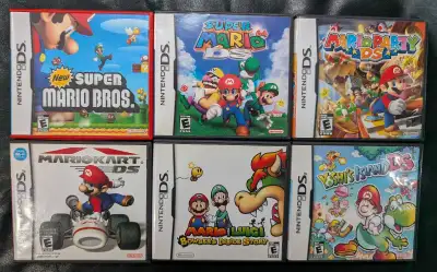 Selling a few Nintendo DS Games. New Super Mario Bros - 25$ Super Mario 64 DS - 30$ Mario Party DS -...