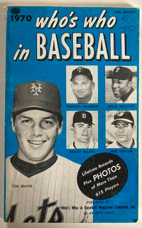 Who’s Who in Baseball 1970 Edition