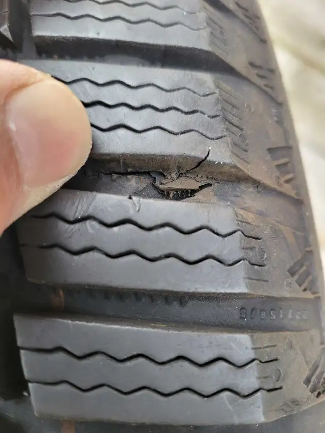 2 LEFT!!!  Cont. Wintercontct 215/55R16 Snow Tires - used 2 sea in Tires & Rims in Oshawa / Durham Region - Image 8