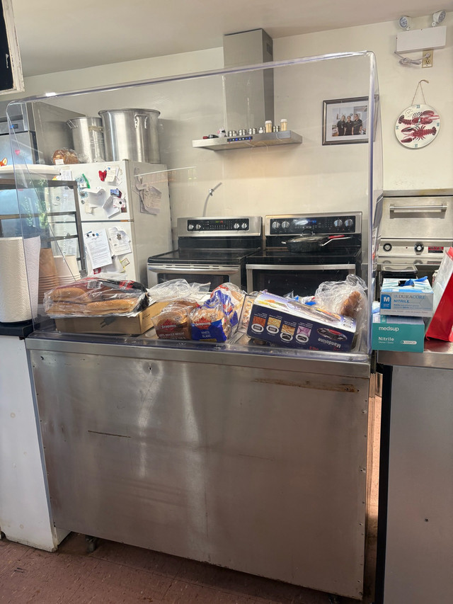 Steam Table with custom sneeze guard in Other Business & Industrial in Yarmouth