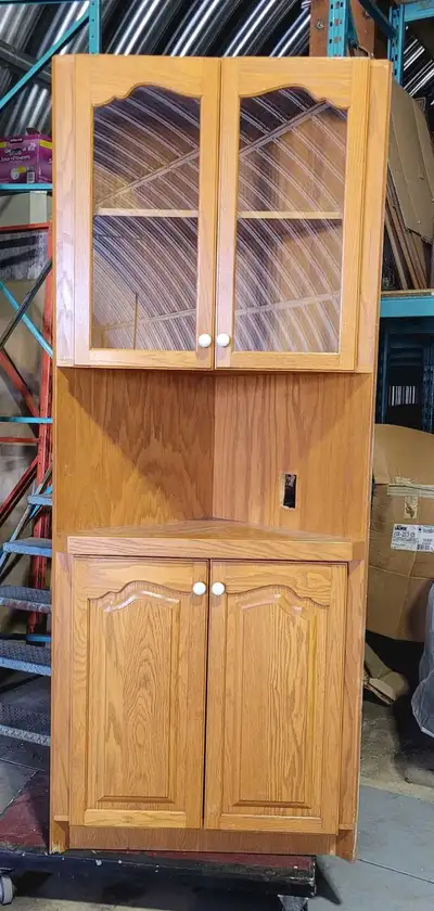 Vaisselier de coin en bois, View more