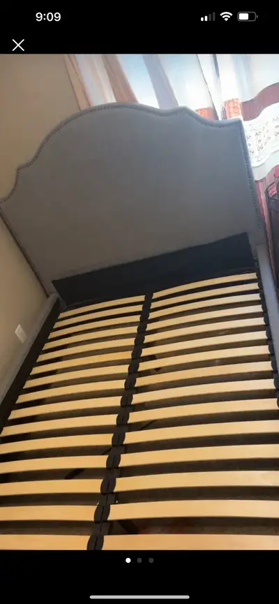 Double Bed Frame with mattress no box needed., View more