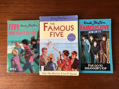 3 Famous Five Adventures - Enid Blyton - Softcover British Vtg, View more