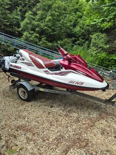 Motor and jet rebuilt! Runs perfect! This year did not have speed limiter, fast. Trailer bearings an...