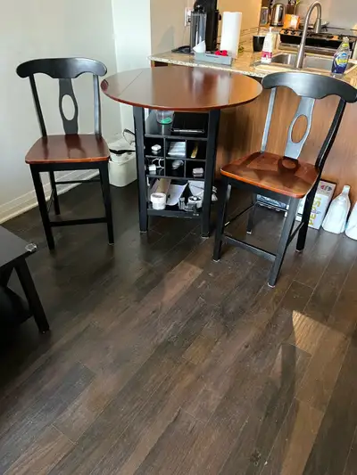 Wine Bar Table and 2 Chairs, View more