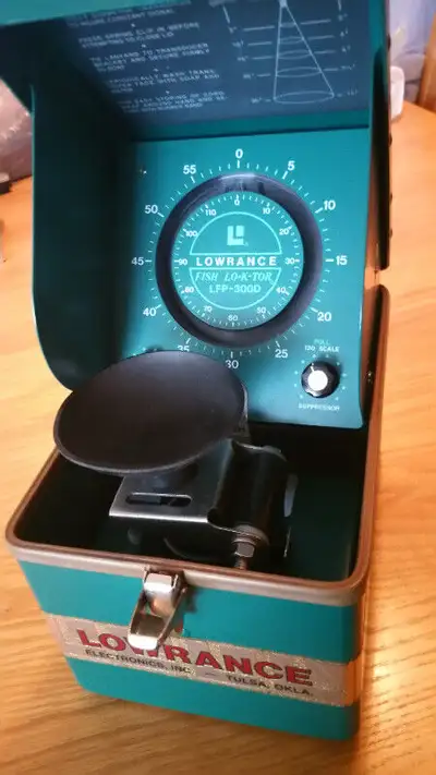 Lowrance Green Box Fish-Lo-K-Tor flasher fish finder., View more