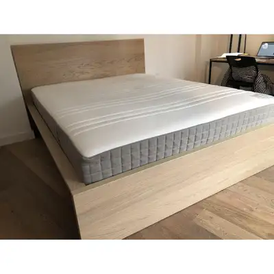 MALM Bed frame, oak , Queen, Good Condition, View more