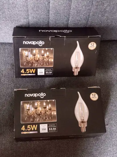 Novapollo LED Chandelier Light Bulbs WARM WHITE x 24, View more