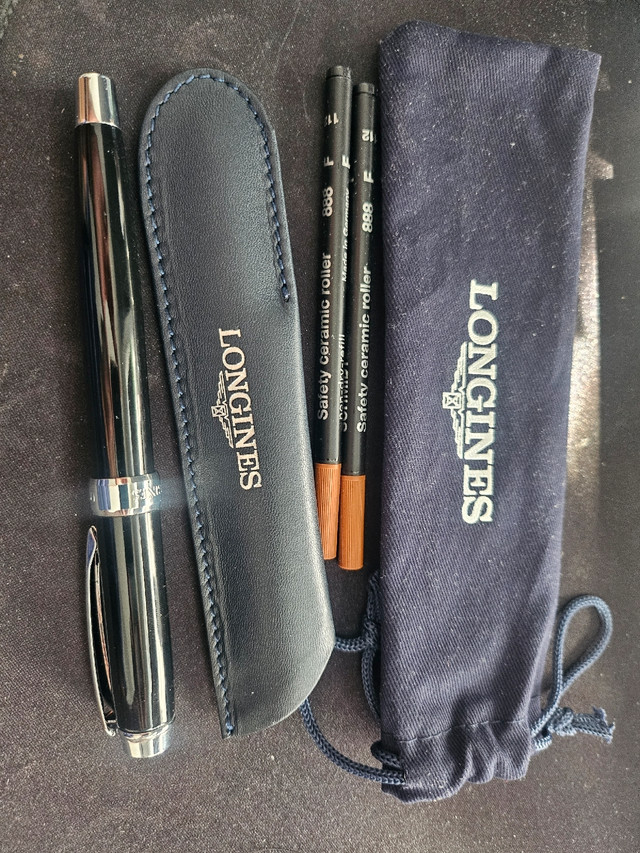 Longines roller ball pen with case and ink Jewellery Watches