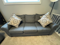 Grey Loveseat & Sofa 