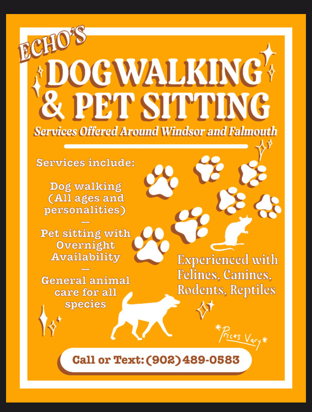 Pet sitter & Dog walking in Animal & Pet Services in City of Halifax
