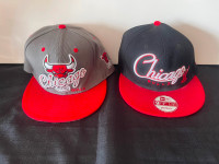 VINTAGE AUTHENTIC CHICAGO BULLS SNAPBACK BALL CAPS, HAT, CAP,