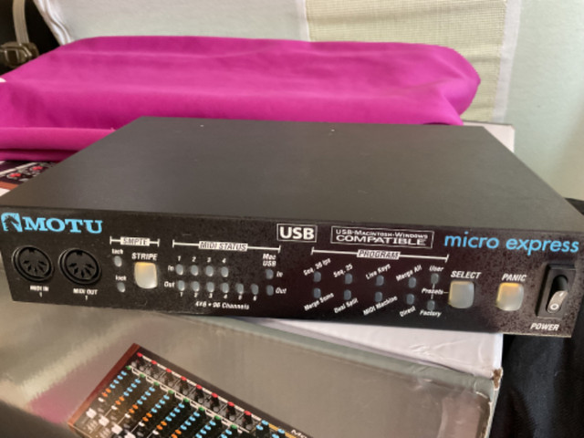 MOTU MICRO EXPRESS 4x6 USB MIDI INTERFACE in Pro Audio & Recording Equipment in Edmonton - Image 3