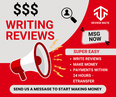 Write 3 Local Reviews – Get Paid $15 via E-Transfer (within 24h), View more