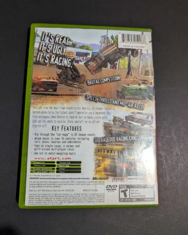 XBox Test Drive Eve Of Destruction Video Game Manual Case Works in Older Generation in Charlottetown - Image 6