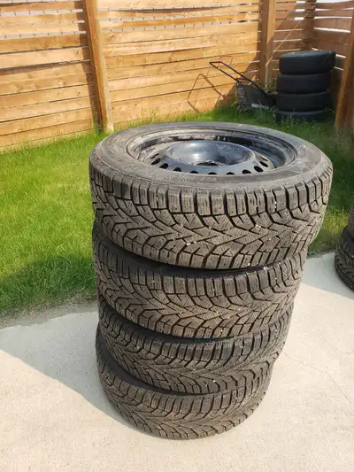 I have 4 General Altamax Artic 215/60R17 winter tires for sale on steel rims. All tires are in great...