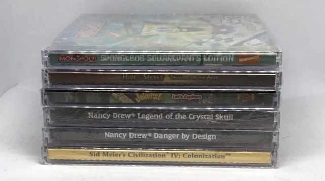 PC CD-Rom Games Lot of Six New Sealed Monopoly Spongebob in PC Games in Winnipeg - Image 2