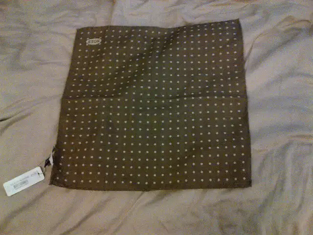 New Brown Eton from Sweden Pocket Square Mouchoir de Poche WOOL
