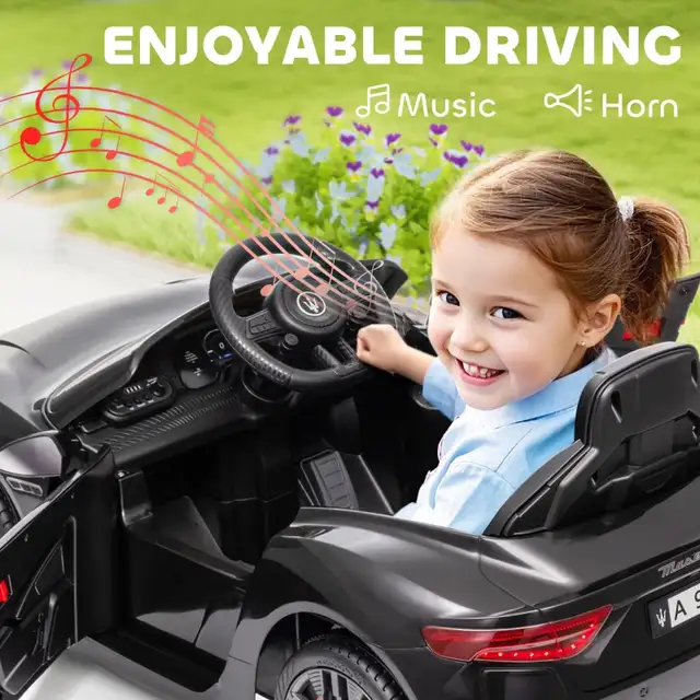 12V Maserati Gran Turismo Licensed Kids Electric Car w/ Remote C in Toys & Games in Markham / York Region - Image 8