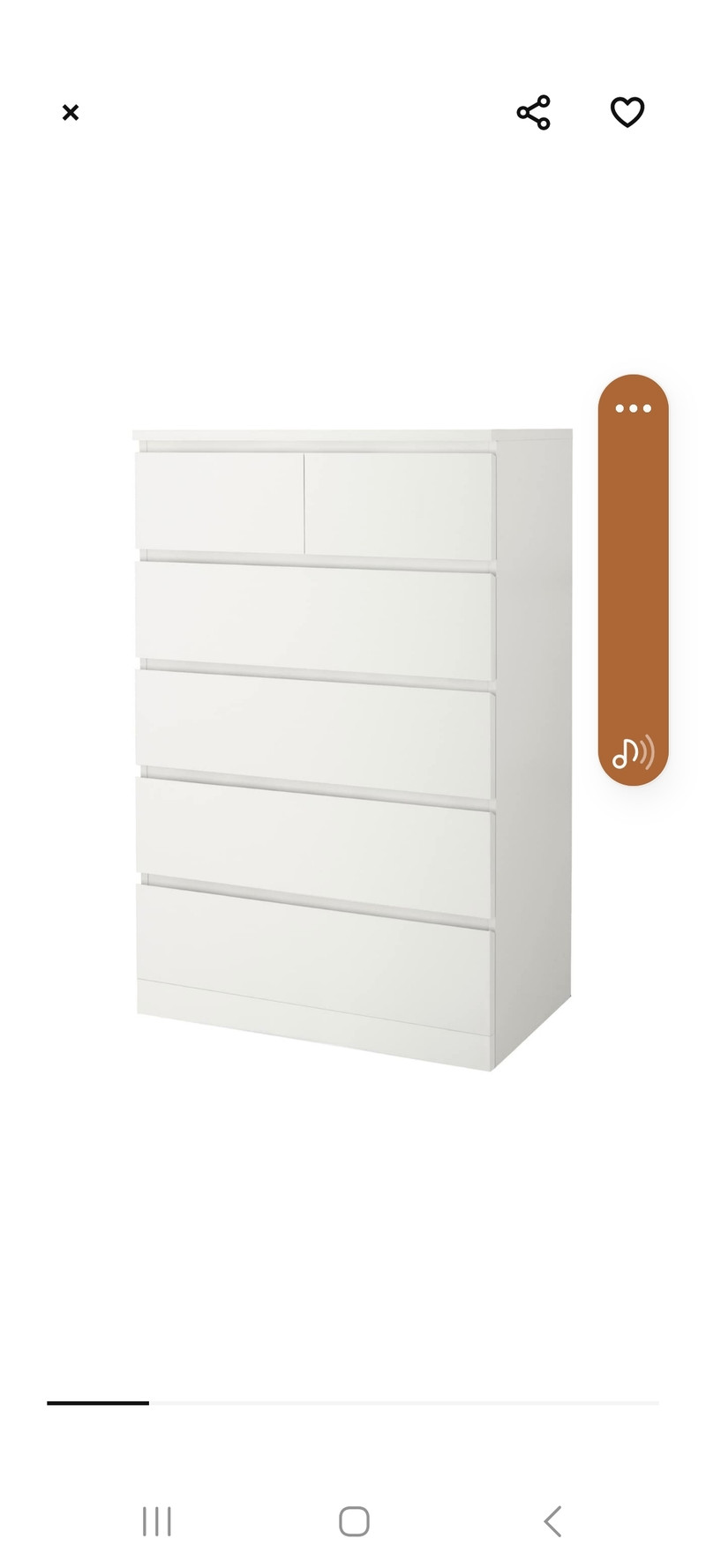 6 draw dresser ikea malm Dressers & Wardrobes Oakville / Halton