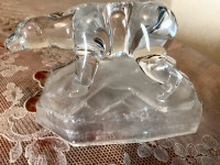 Vintage Italian glass bear antique very rare piece
