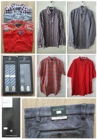 Polo, chemises, pantalon, bretelles - XL