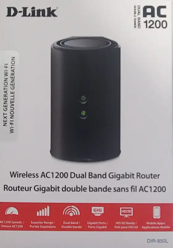 D-LINK Wireless AC1200 Dual Band Gigabit Router64573399127682120