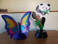 Fiber Optic Panda Bear and Butterfly
