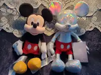 Disneyland Plush Mickey Mouse Disney 100th Metallic Shiny