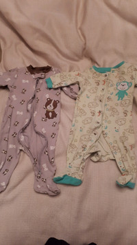 Baby Sleepers (sizes range from 0-6 months)