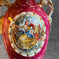 Antique George and Martha Italian Alabaster Urn Style Lamp